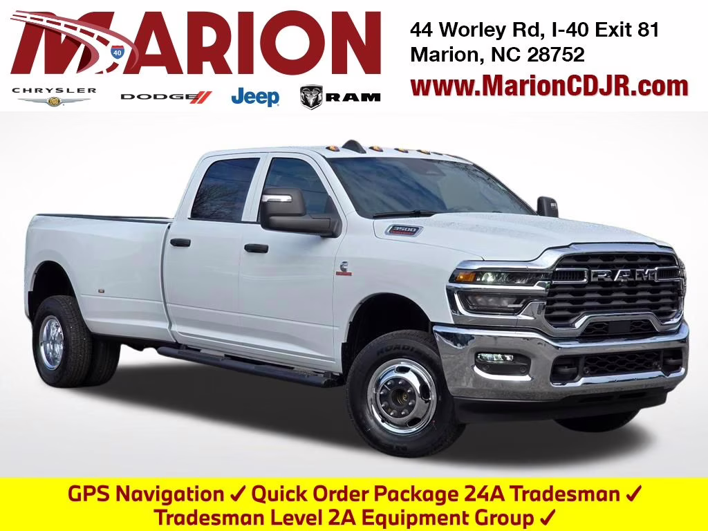 2026 Bright White Clearcoat Ram 3500 Tradesman 4X4 Truck