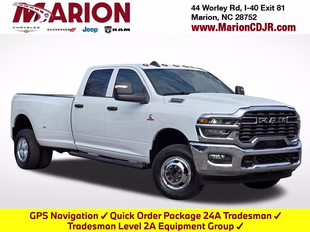 2026 Bright White Clearcoat Ram 3500 Tradesman 4X4 Truck