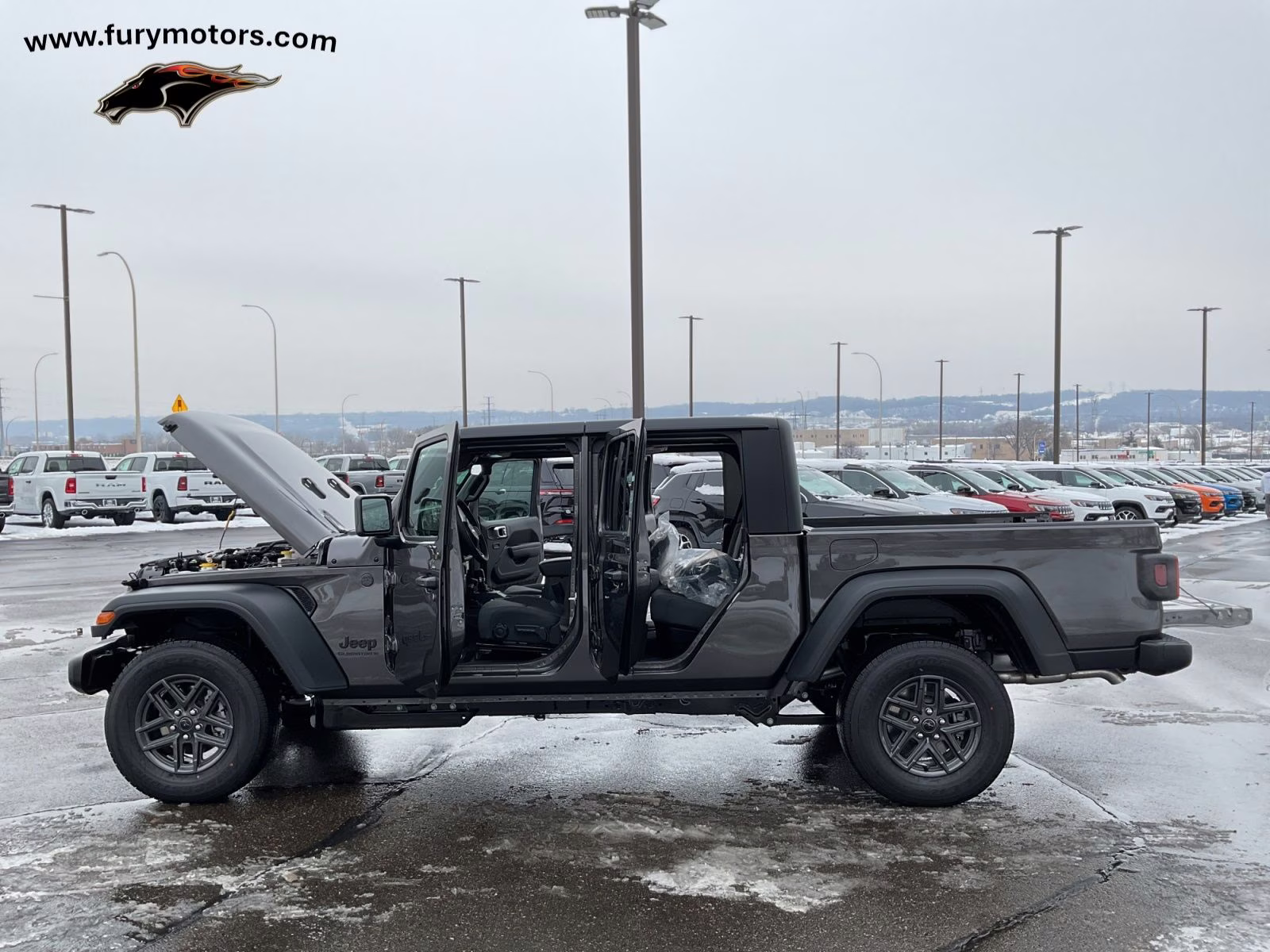 2026 Granite Crystal Metallic Clearcoat Jeep Gladiator Sport S 4X4 Truck