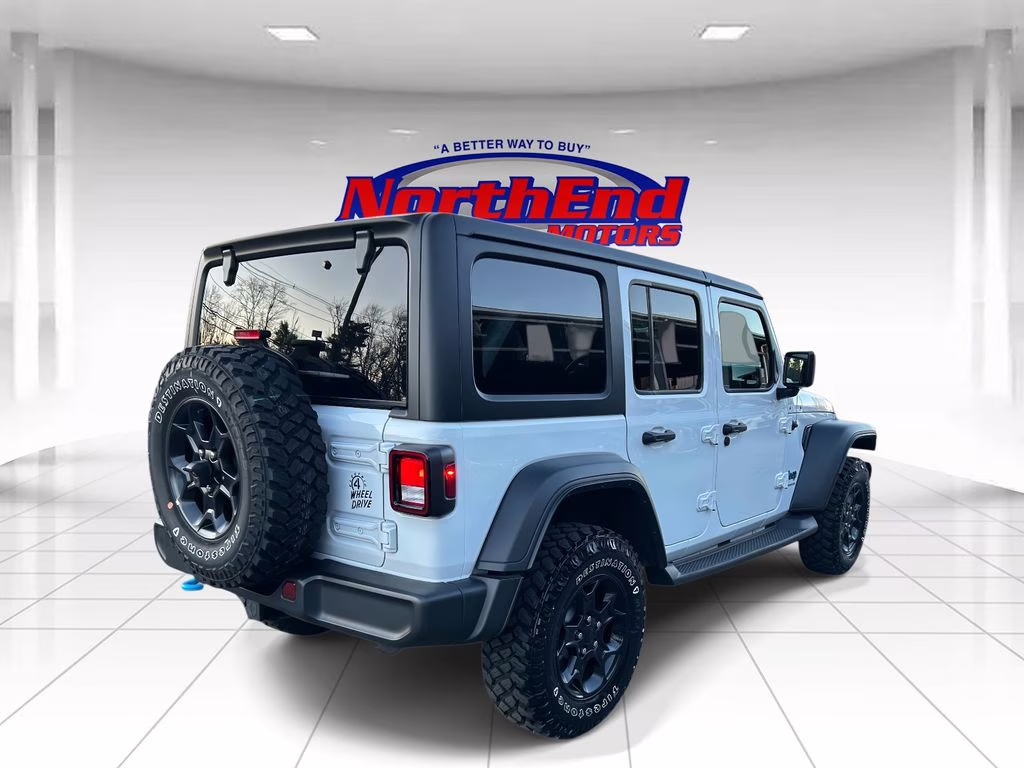 2023 Bright White Clearcoat Jeep Wrangler Base 4xe 4X4 SUV