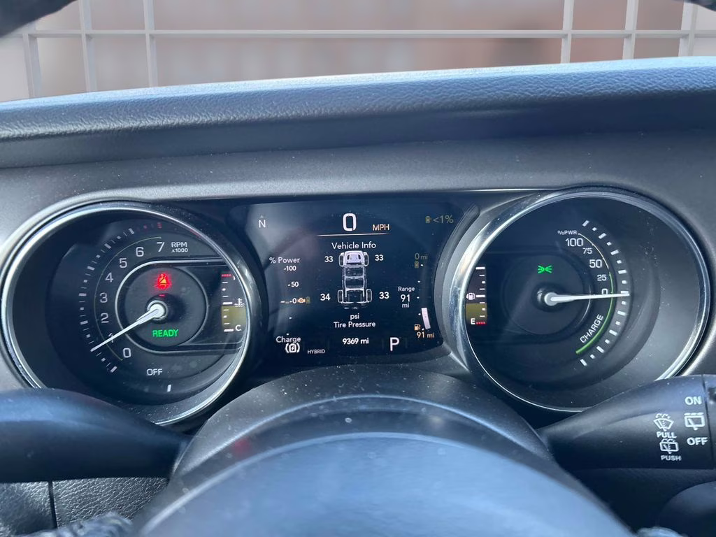 2023 Bright White Clearcoat Jeep Wrangler Base 4xe 4X4 SUV