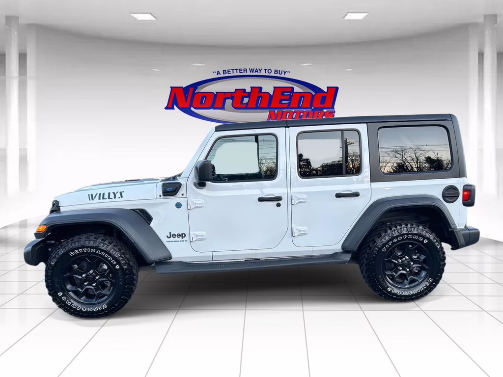 2023 Bright White Clearcoat Jeep Wrangler Base 4xe 4X4 SUV