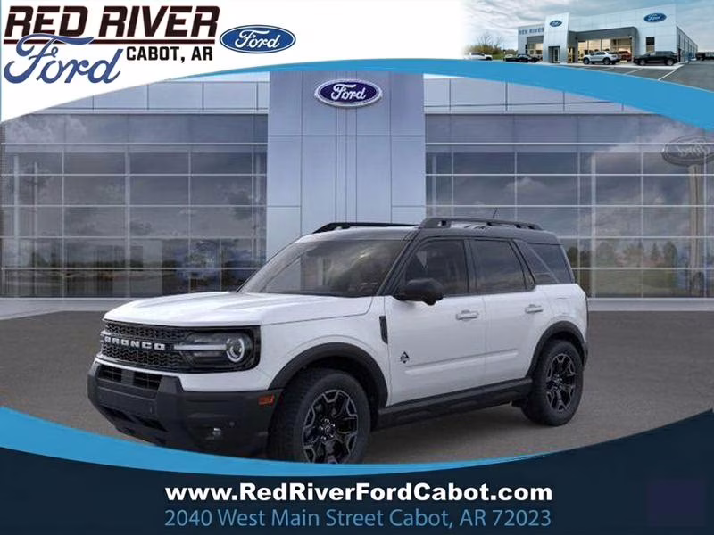 2025 Oxford White Ford Bronco Sport Outer Banks 4X4 SUV
