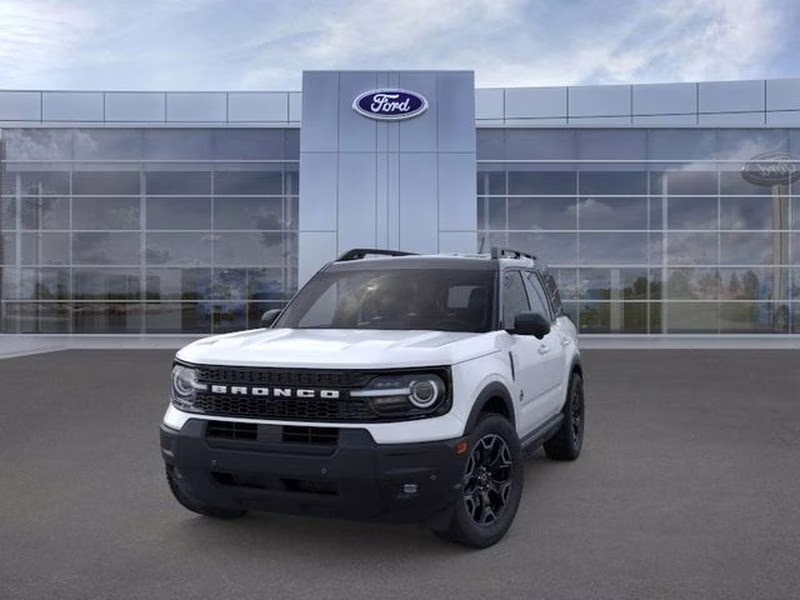 2025 Oxford White Ford Bronco Sport Outer Banks 4X4 SUV
