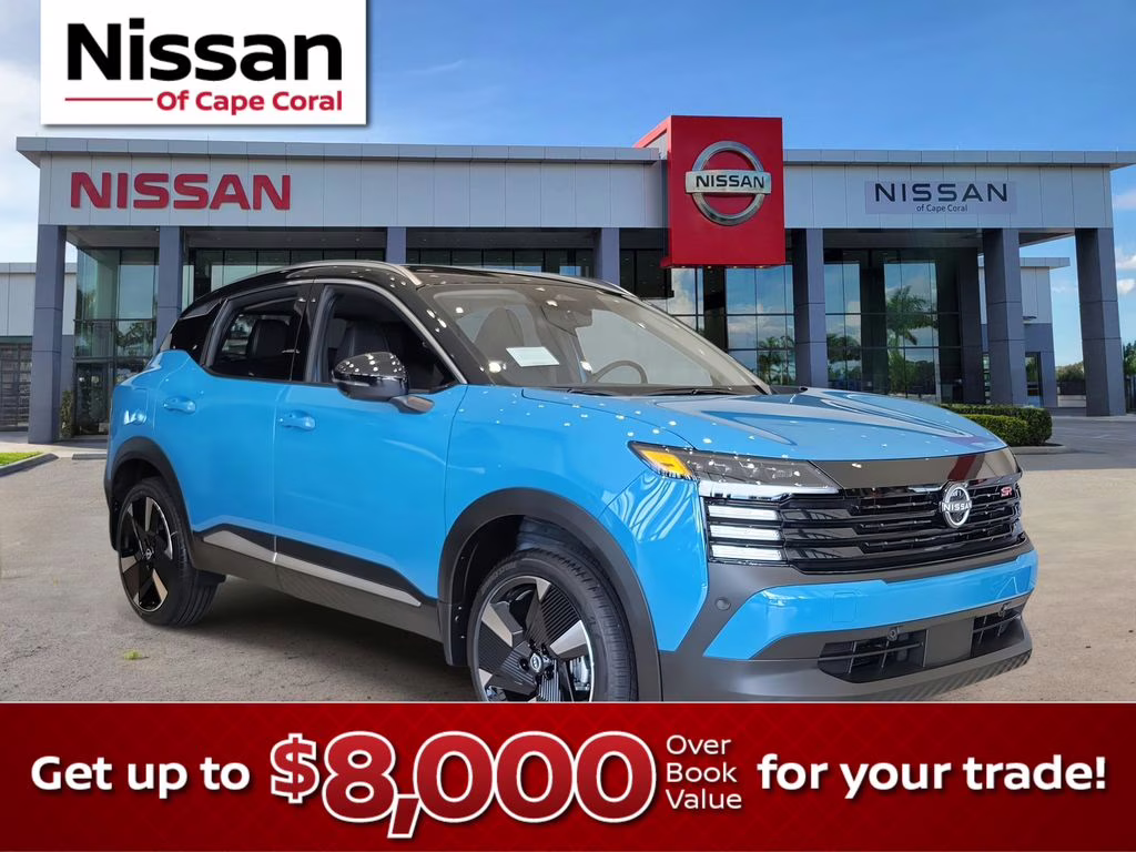 2026 Arctic Ice Blue/Black Nissan Kicks SR FWD SUV
