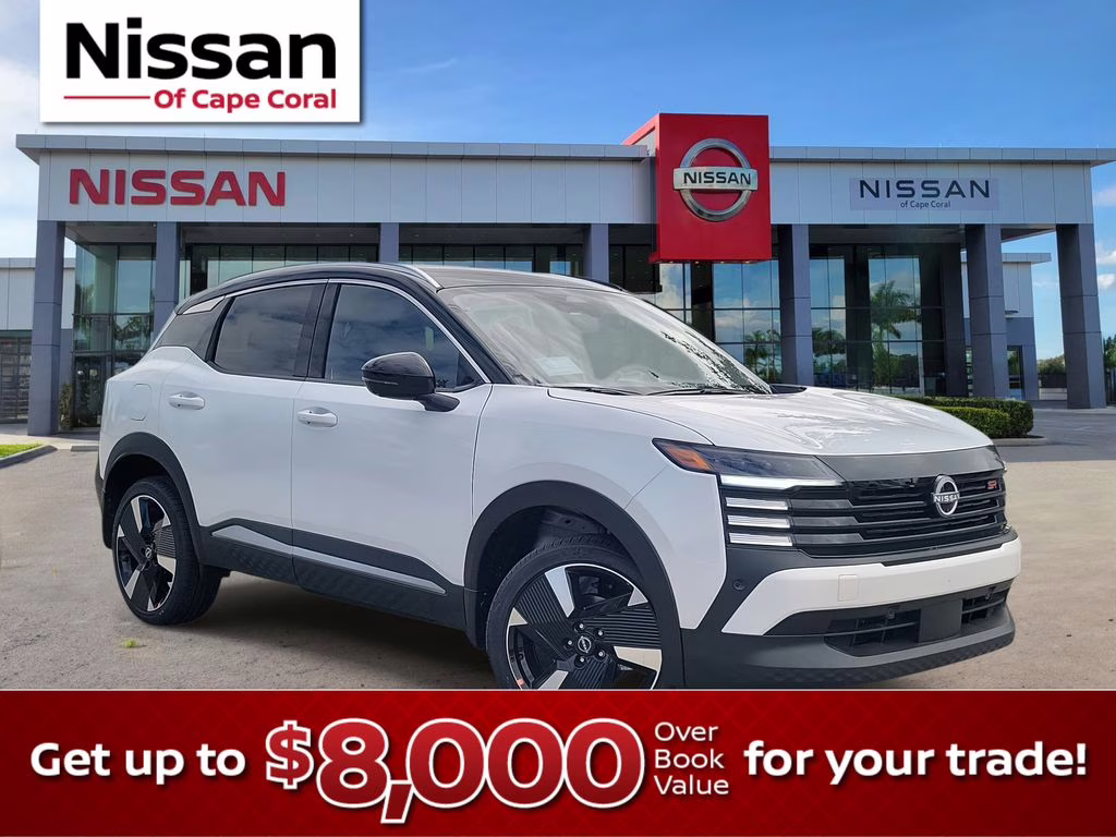 2026 Aspen White/Super Black Nissan Kicks SR FWD SUV