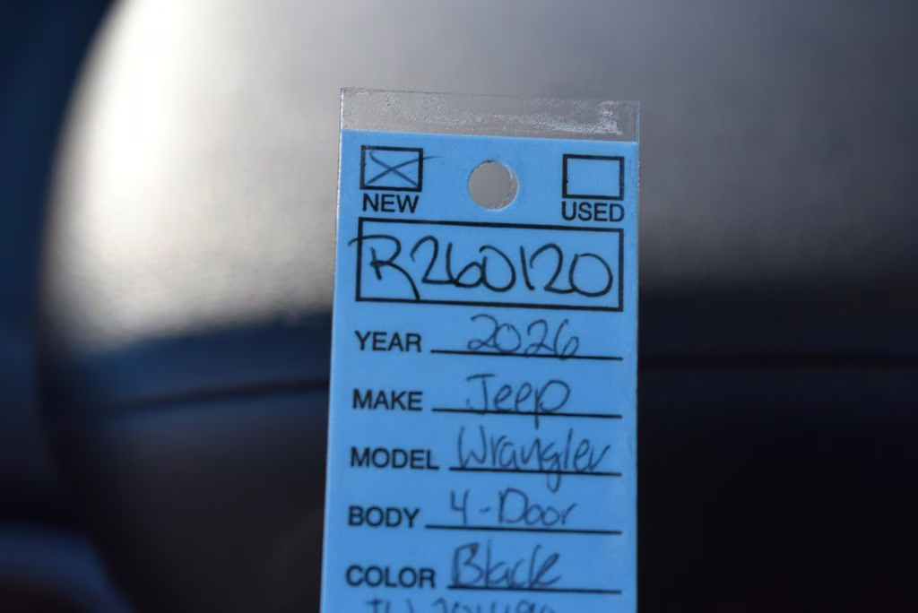 2026 black clearcoat Jeep Wrangler Willys 4X4 SUV