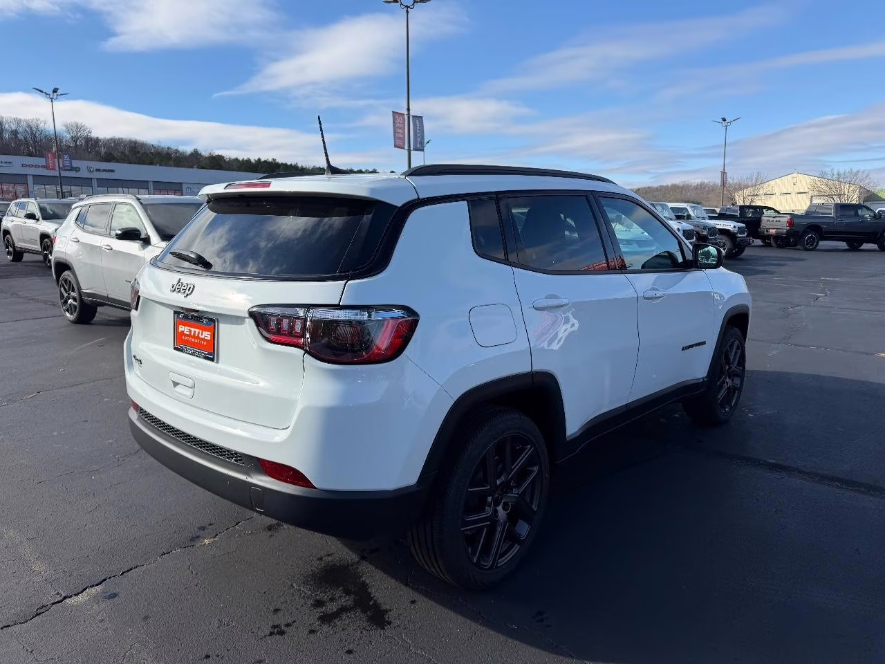 2026 Bright White Clearcoat Jeep Compass Latitude 4X4 SUV