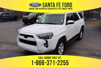 2022 White Toyota 4Runner SR5 Premium 4X4 SUV