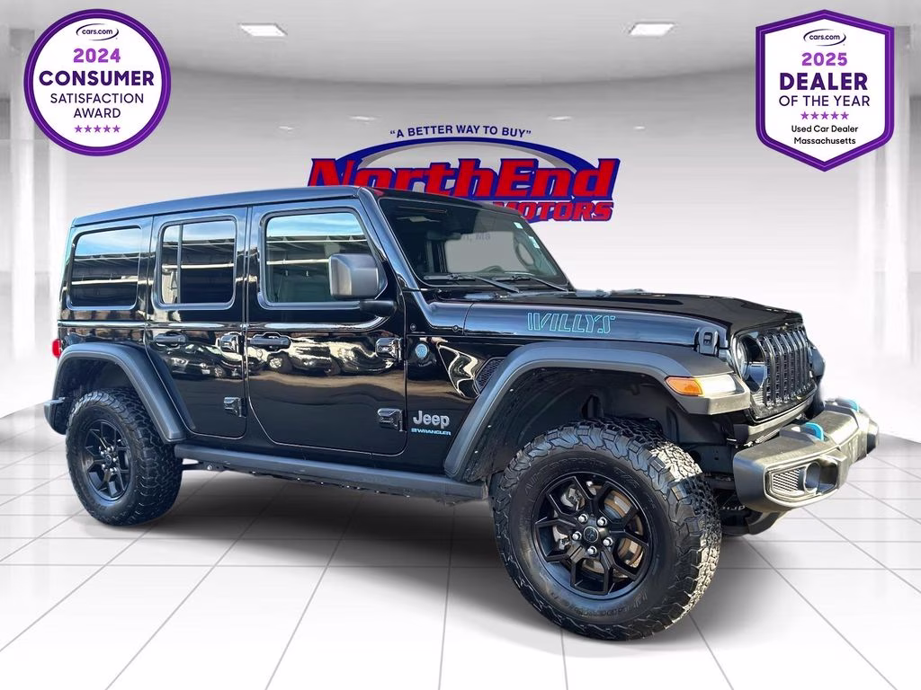 2024 Black Clearcoat Jeep Wrangler Willys 4xe 4X4 SUV