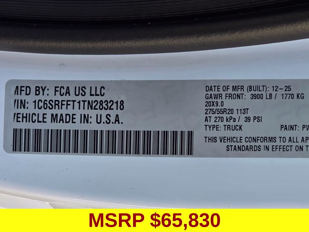2026 Bright White Clearcoat Ram 1500 Big Horn/Lone Star 4X4 Truck