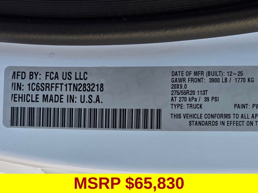 2026 Bright White Clearcoat Ram 1500 Big Horn/Lone Star 4X4 Truck