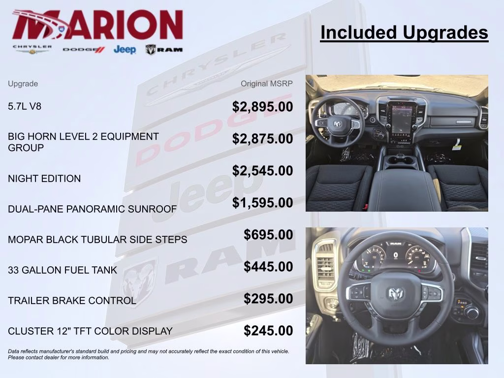 2026 Bright White Clearcoat Ram 1500 Big Horn/Lone Star 4X4 Truck