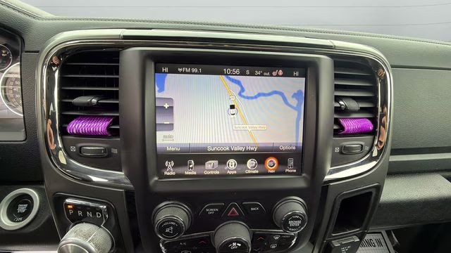 2017 Brilliant Black Crystal Pearlcoat Ram 1500 Night 4X4 Truck