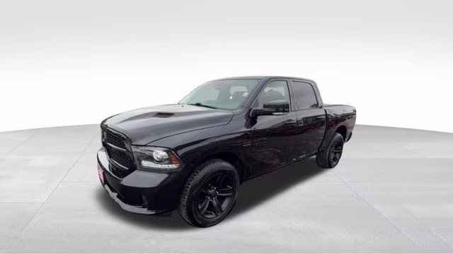 2017 Brilliant Black Crystal Pearlcoat Ram 1500 Night 4X4 Truck
