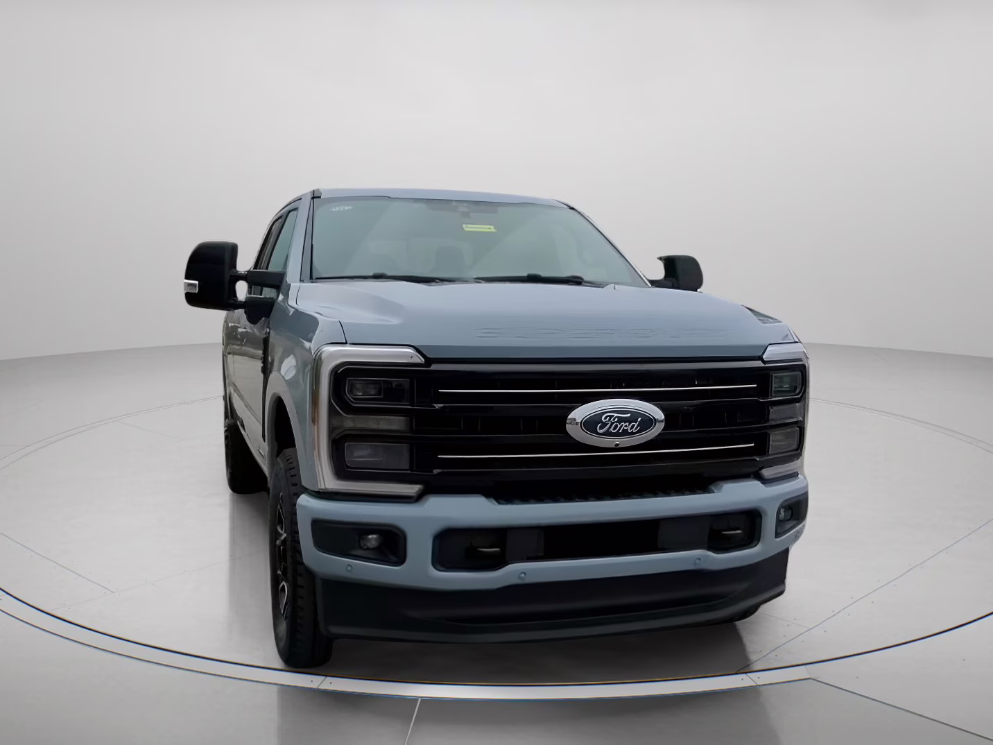 2026 Glacier Gray Metallic Tricoat Ford Super Duty F-350 SRW Platinum Crew Cab Pickup 4X4 Truck