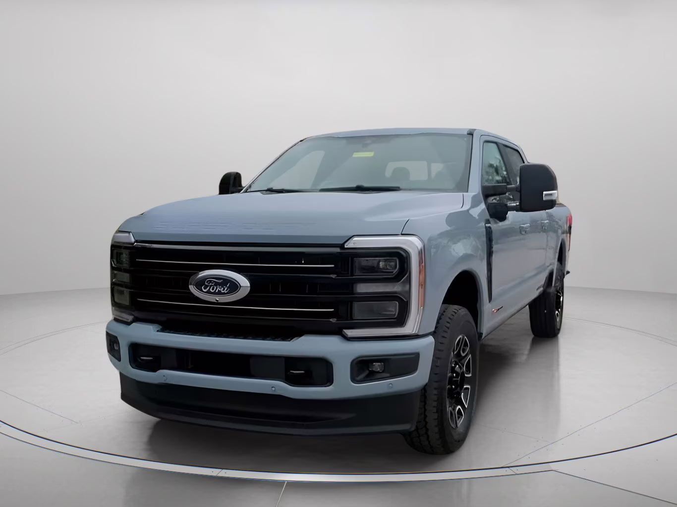 2026 Glacier Gray Metallic Tricoat Ford Super Duty F-350 SRW Platinum Crew Cab Pickup 4X4 Truck