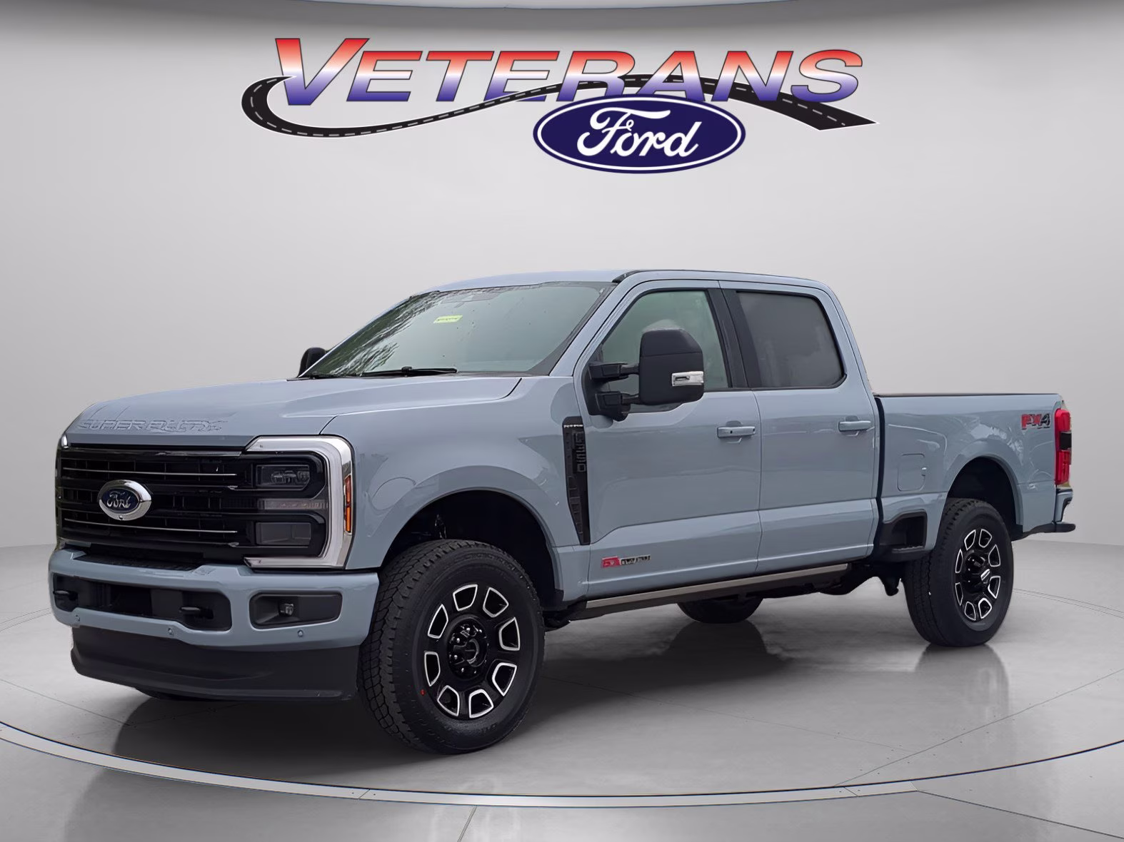 2026 Glacier Gray Metallic Tricoat Ford Super Duty F-350 SRW Platinum Crew Cab Pickup 4X4 Truck