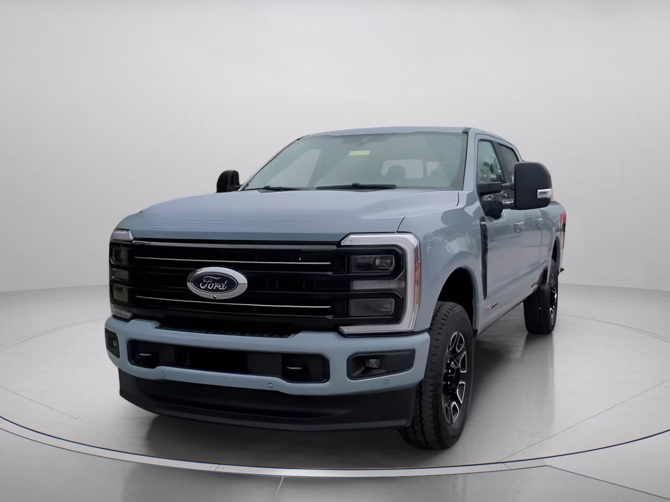 2026 Glacier Gray Metallic Tricoat Ford Super Duty F-350 SRW Platinum Crew Cab Pickup 4X4 Truck