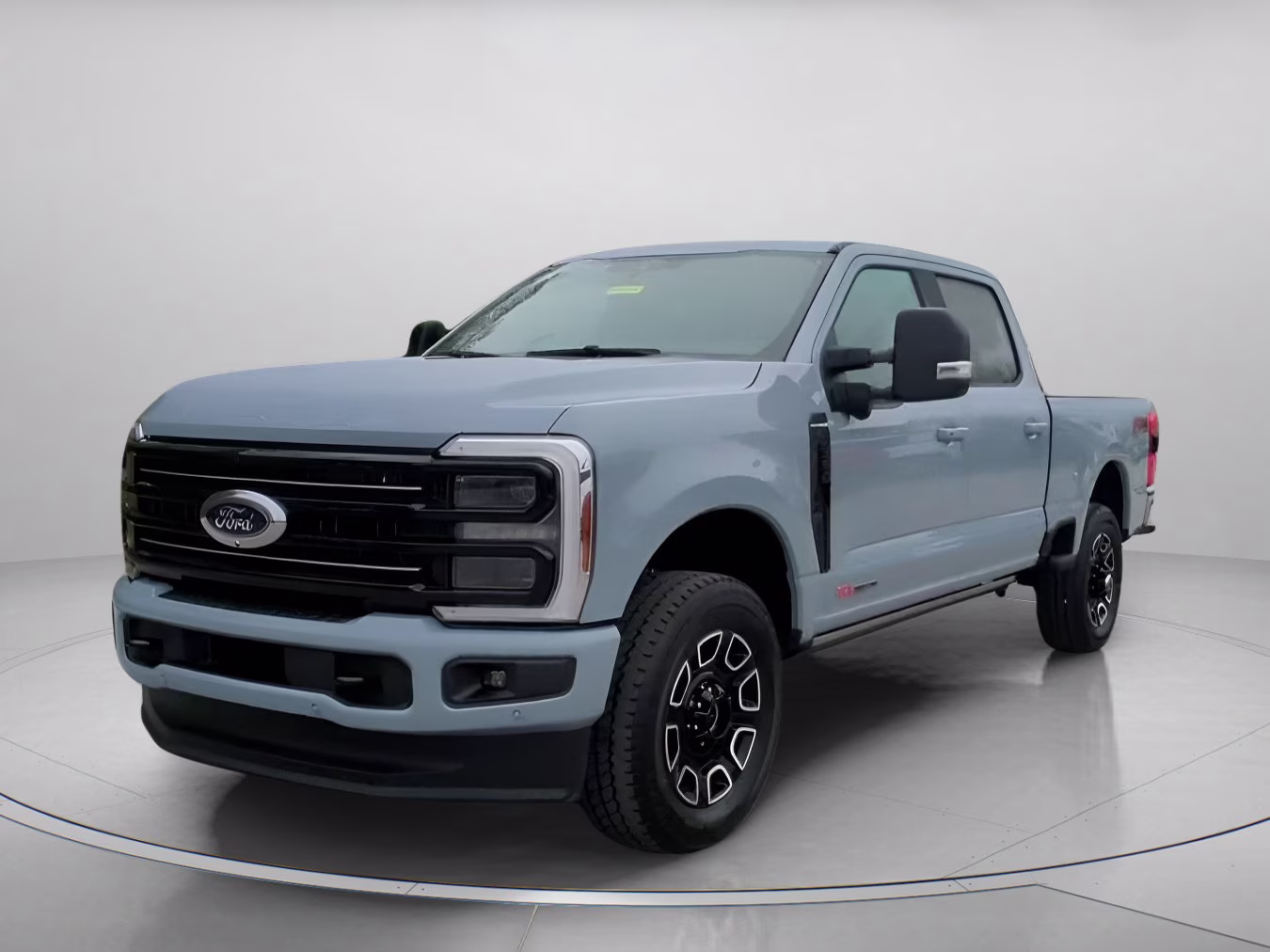 2026 Glacier Gray Metallic Tricoat Ford Super Duty F-350 SRW Platinum Crew Cab Pickup 4X4 Truck