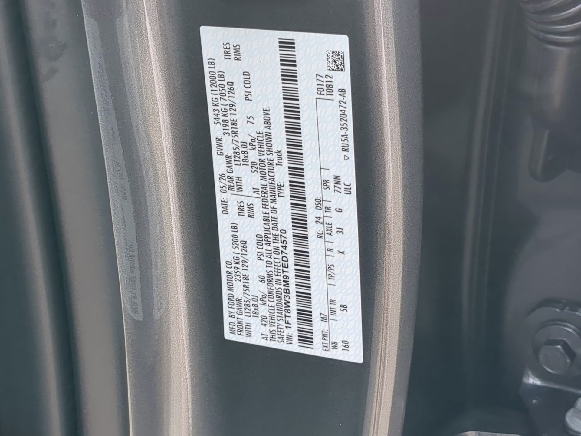 2026 Carbonized Gray Metallic Ford Super Duty F-350 SRW LARIAT Crew Cab Pickup 4X4 Truck