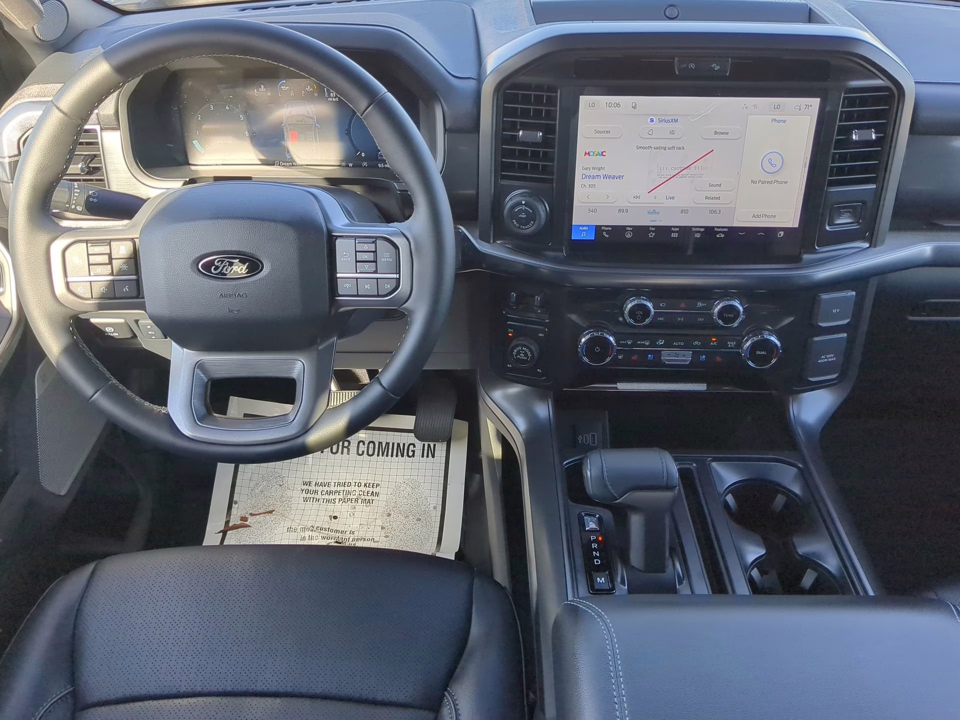 2026 Iconic Silver Metallic Ford F-150 LARIAT Crew Cab Pickup 4X4 Truck