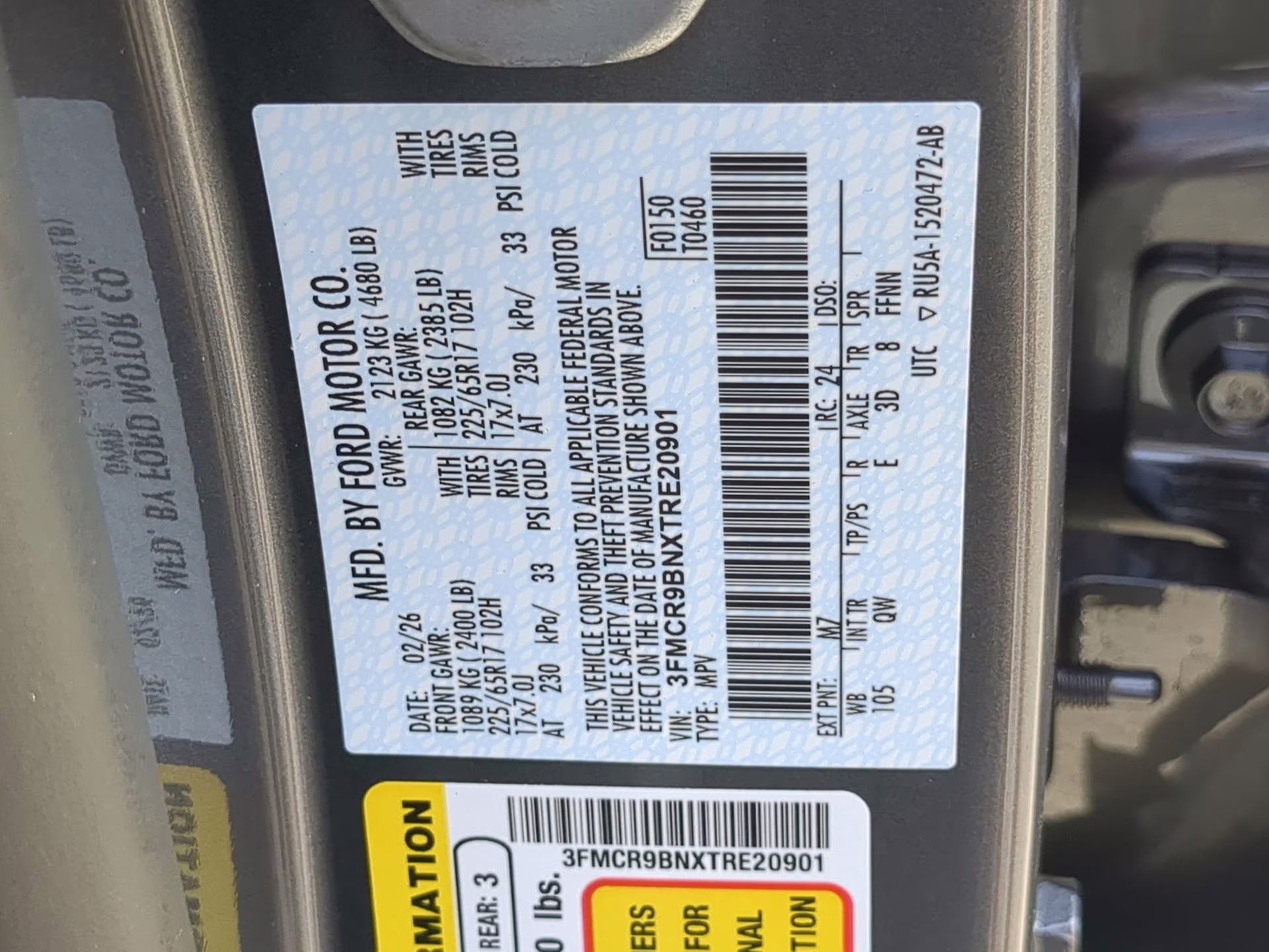 2026 Carbonized Gray Metallic Ford Bronco Sport Big Bend 4X4 SUV