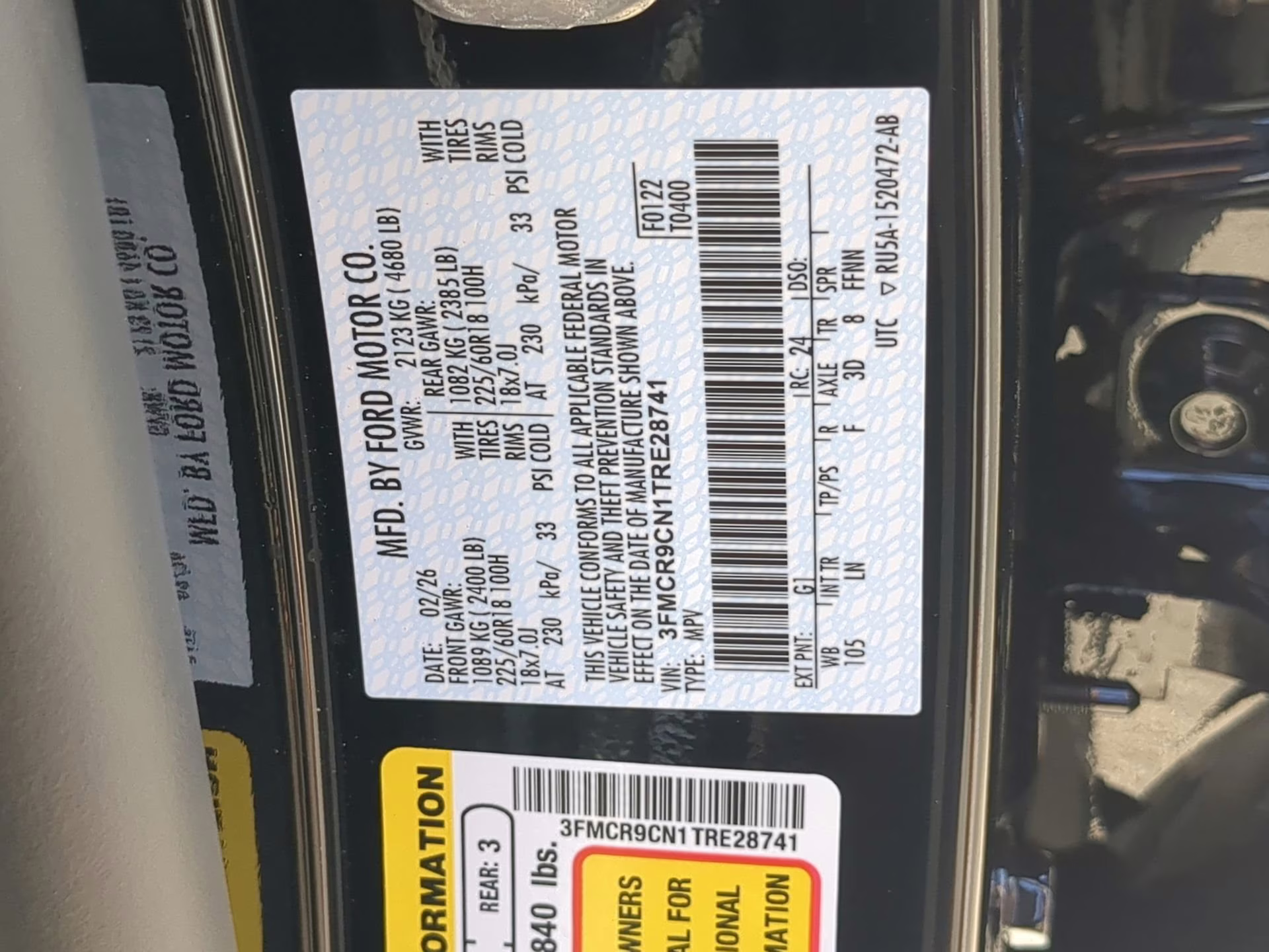 2026 Shadow Black Ford Bronco Sport Outer Banks 4X4 SUV