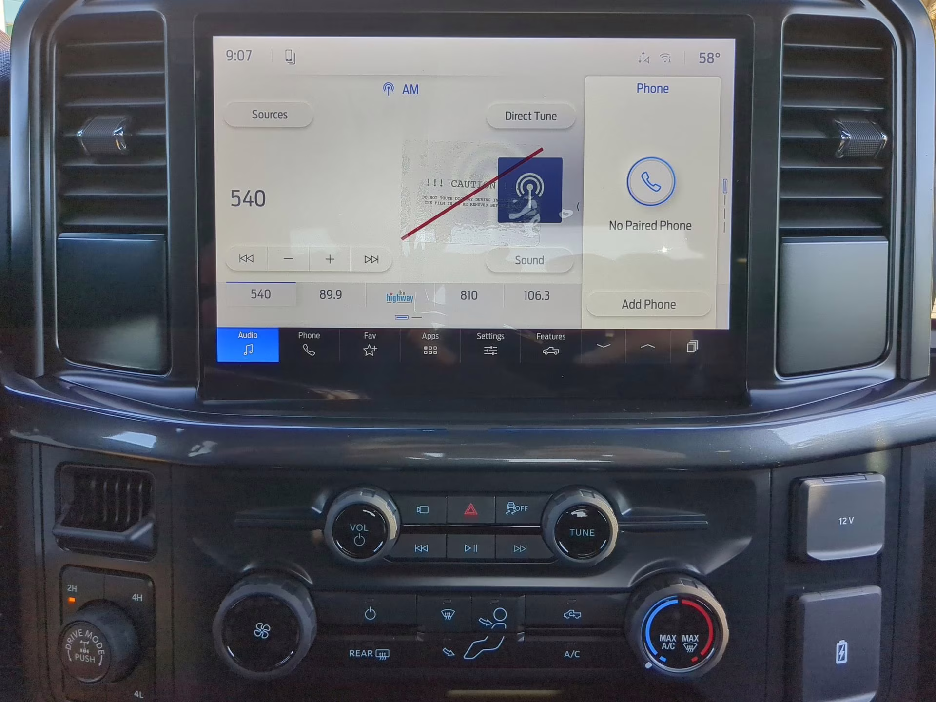 2026 Agate Black Metallic Ford F-150 STX Crew Cab Pickup 4X4 Truck