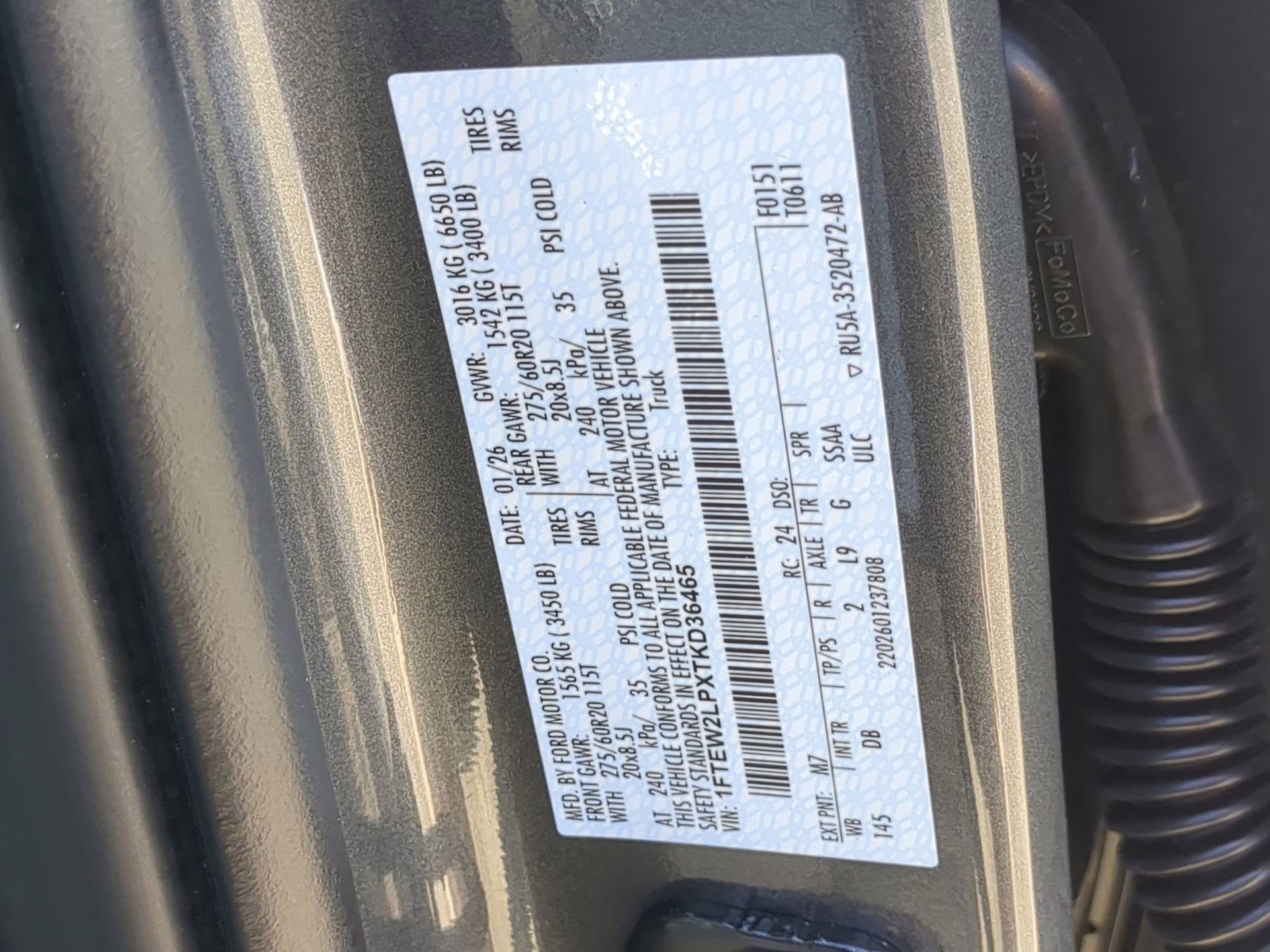 2026 Carbonized Gray Metallic Ford F-150 STX Crew Cab Pickup 4X4 Truck