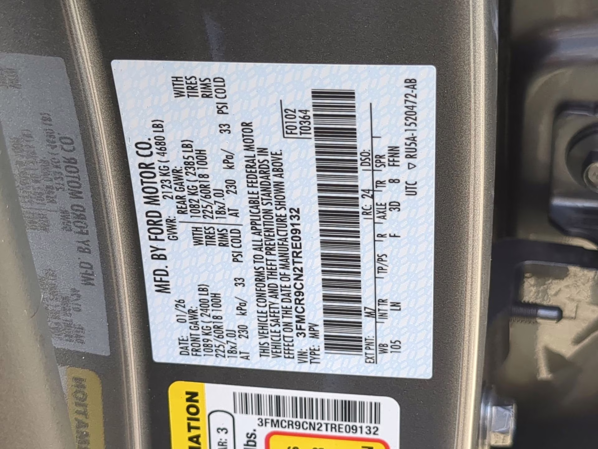 2026 Carbonized Gray Metallic Ford Bronco Sport Outer Banks 4X4 SUV