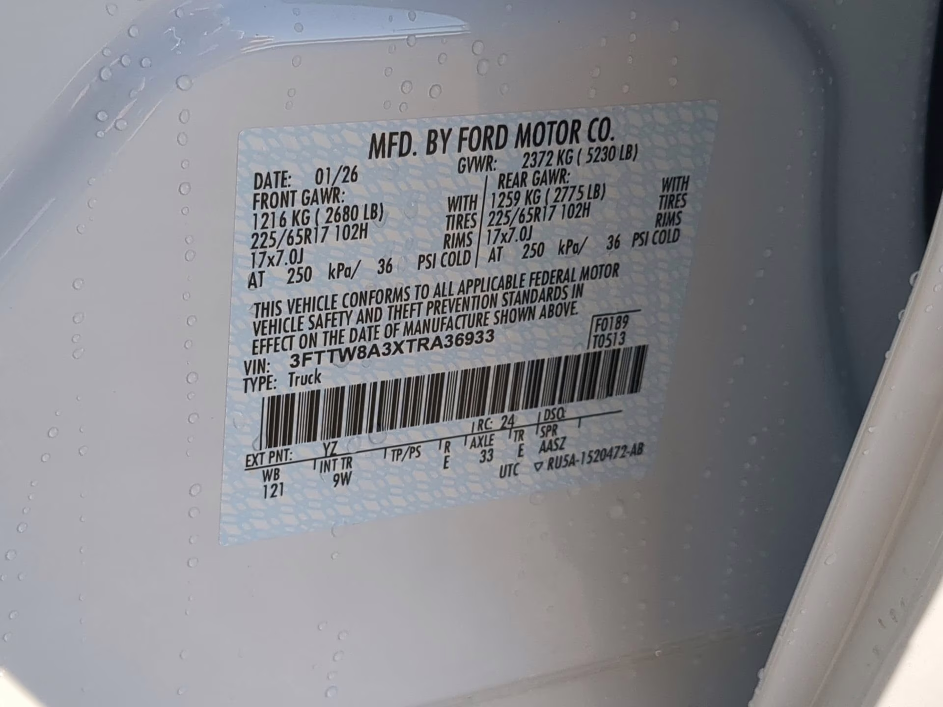 2026 Oxford White Ford Maverick XL Crew Cab Pickup FWD Truck