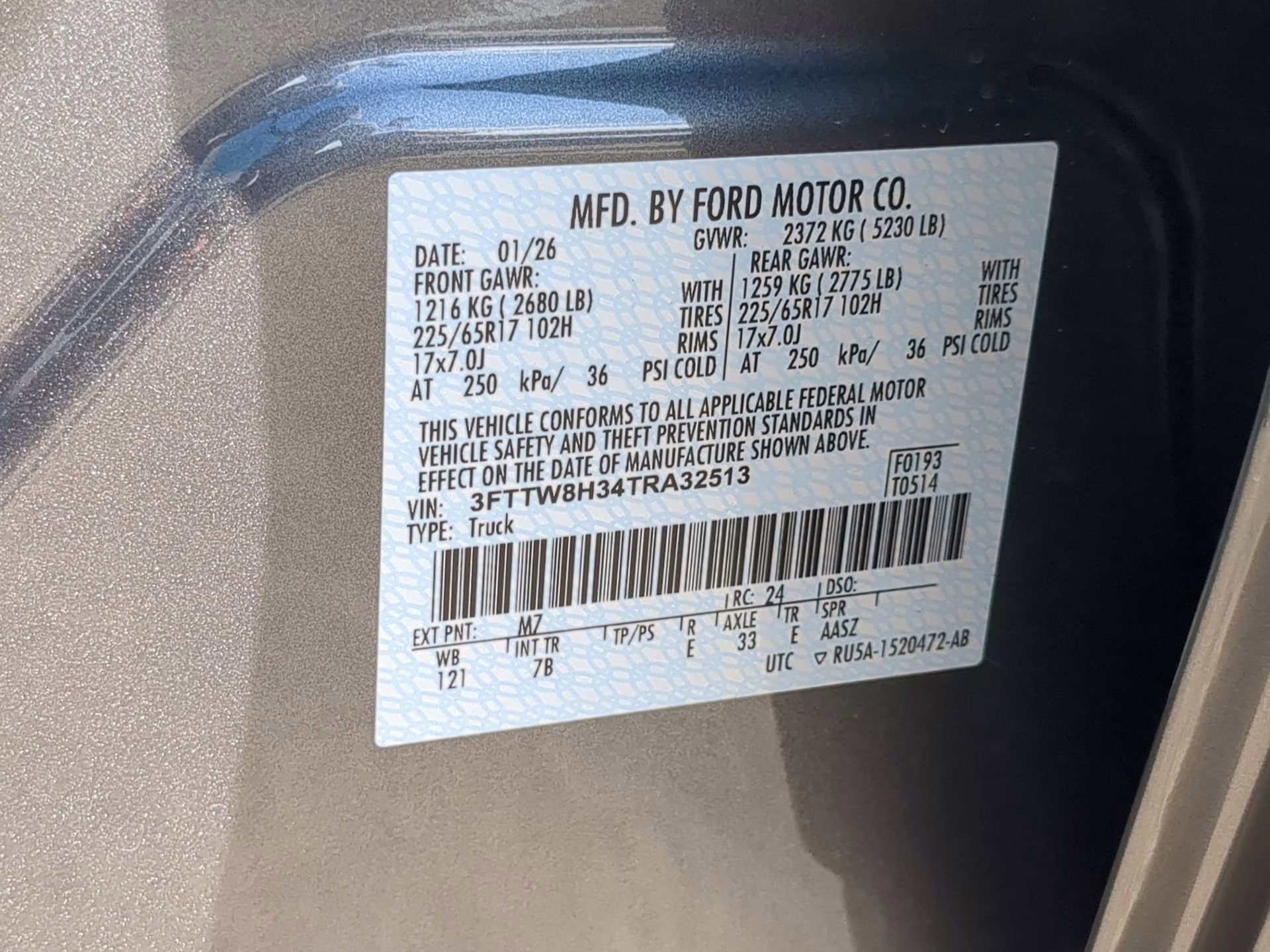 2026 Carbonized Gray Metallic Ford Maverick XLT Crew Cab Pickup FWD Truck