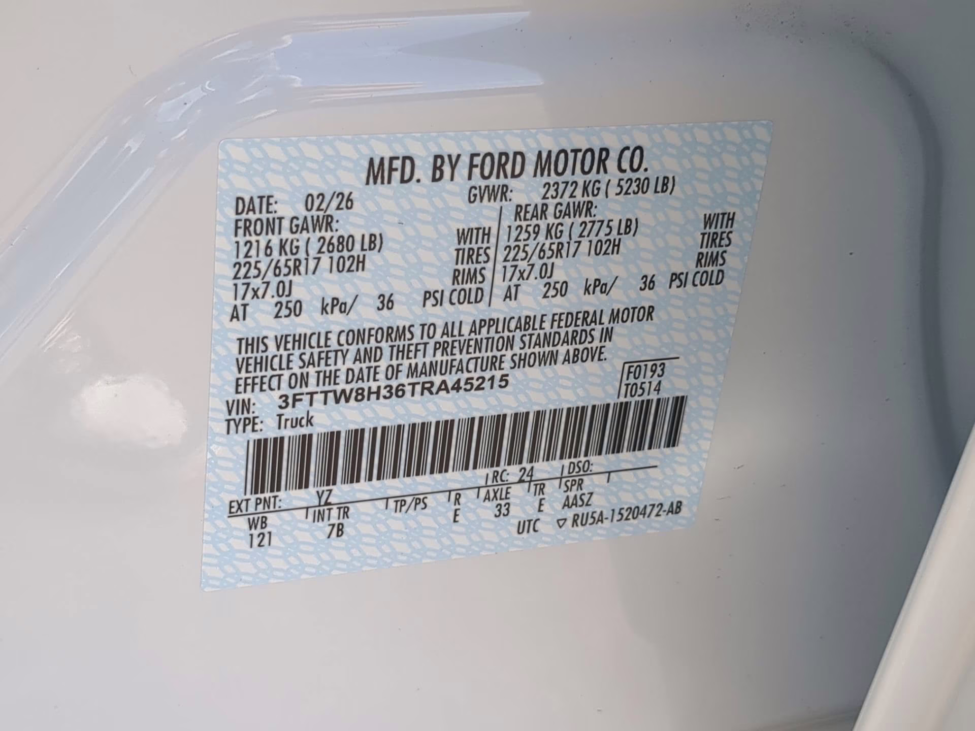 2026 Oxford White Ford Maverick XLT Crew Cab Pickup FWD Truck