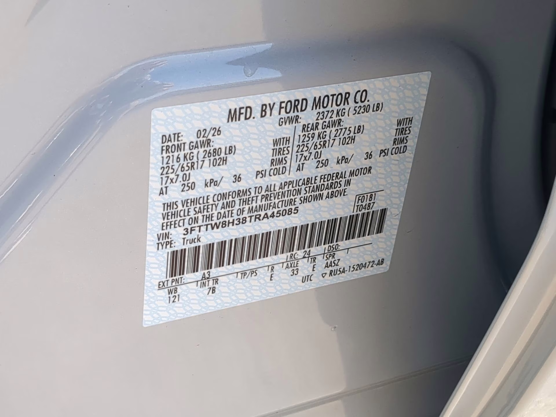 2026 Space White Metallic Ford Maverick XLT Crew Cab Pickup FWD Truck