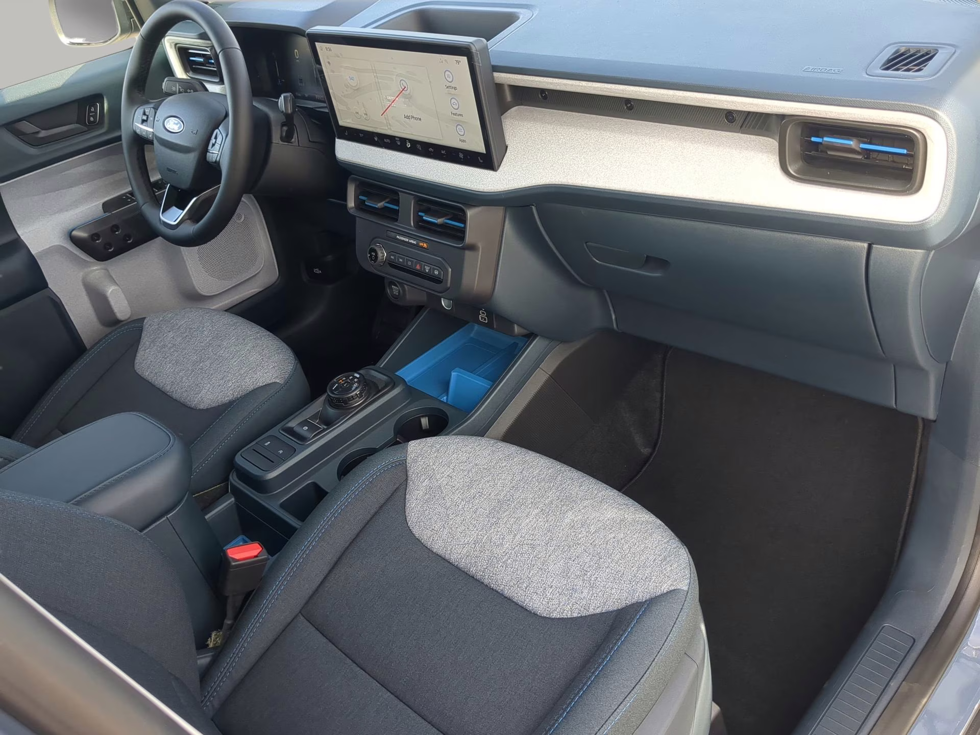 2026 Azure Gray Metallic Tri-Coat Ford Maverick XLT Crew Cab Pickup AWD Truck