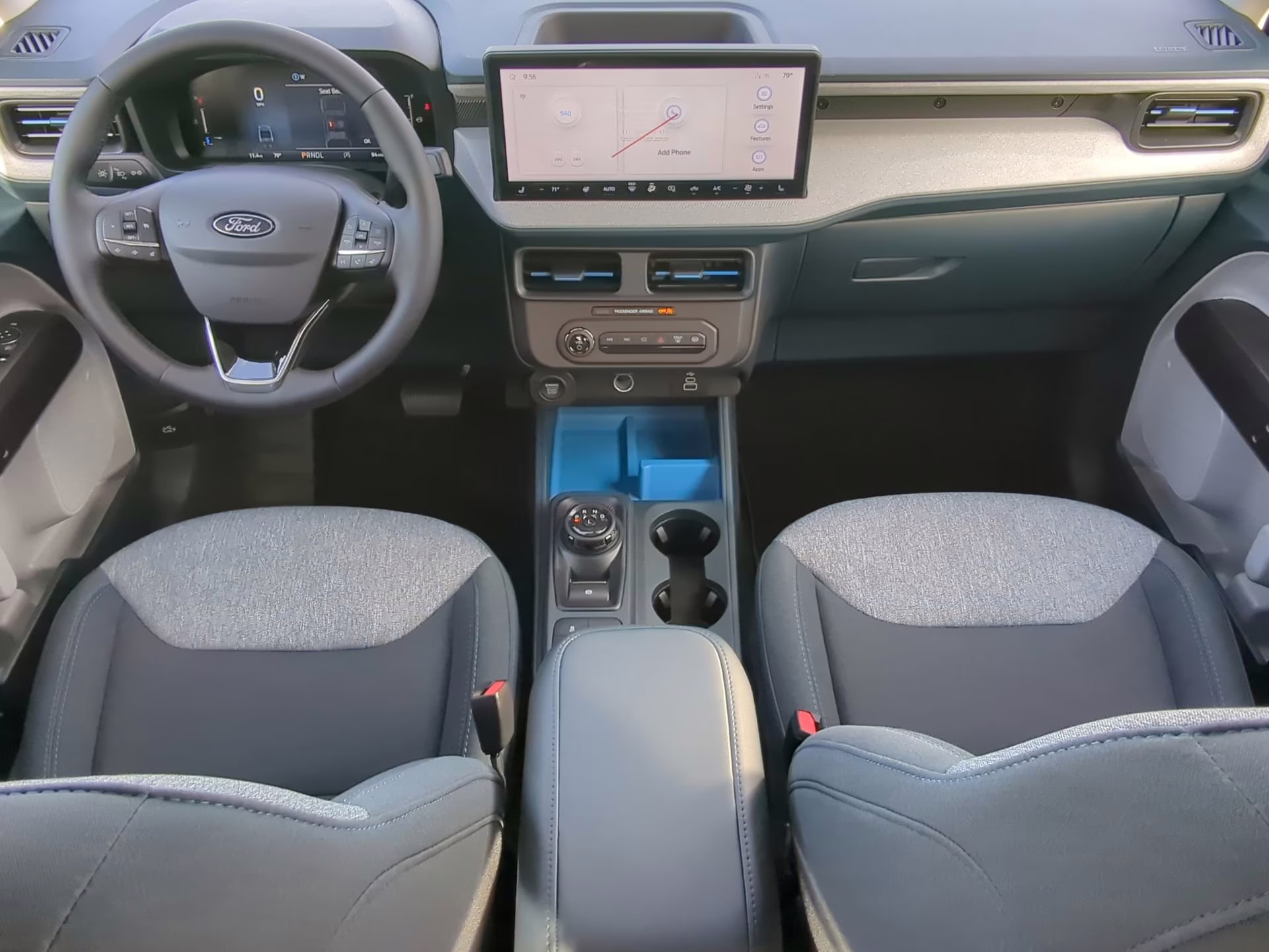 2026 Azure Gray Metallic Tri-Coat Ford Maverick XLT Crew Cab Pickup AWD Truck