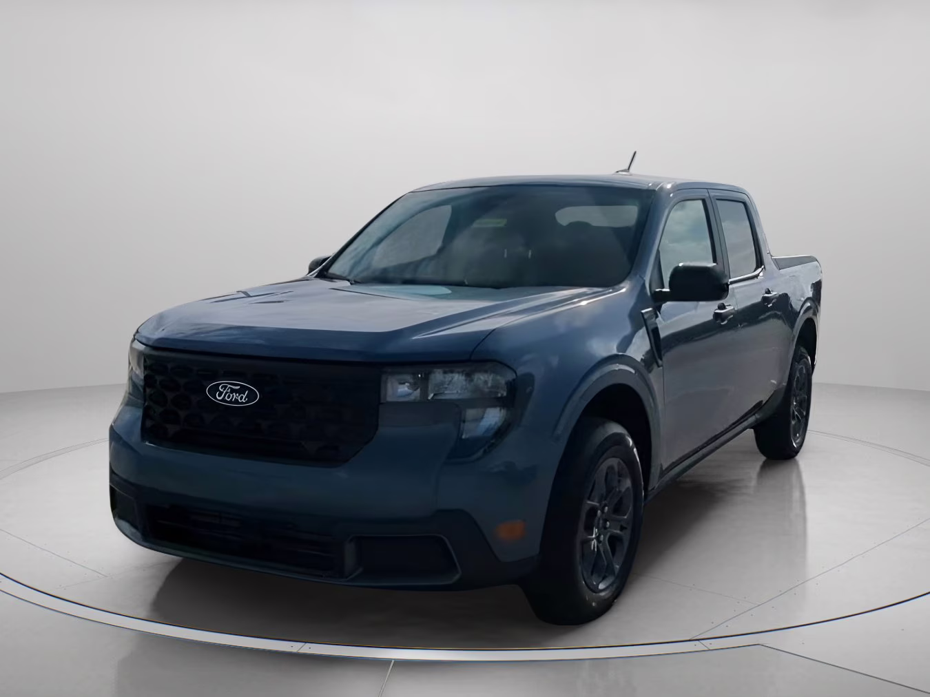 2026 Azure Gray Metallic Tri-Coat Ford Maverick XLT Crew Cab Pickup AWD Truck