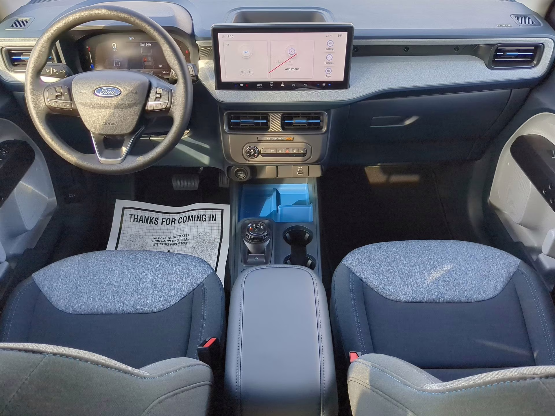 2026 Azure Gray Metallic Tri-Coat Ford Maverick XLT Crew Cab Pickup AWD Truck