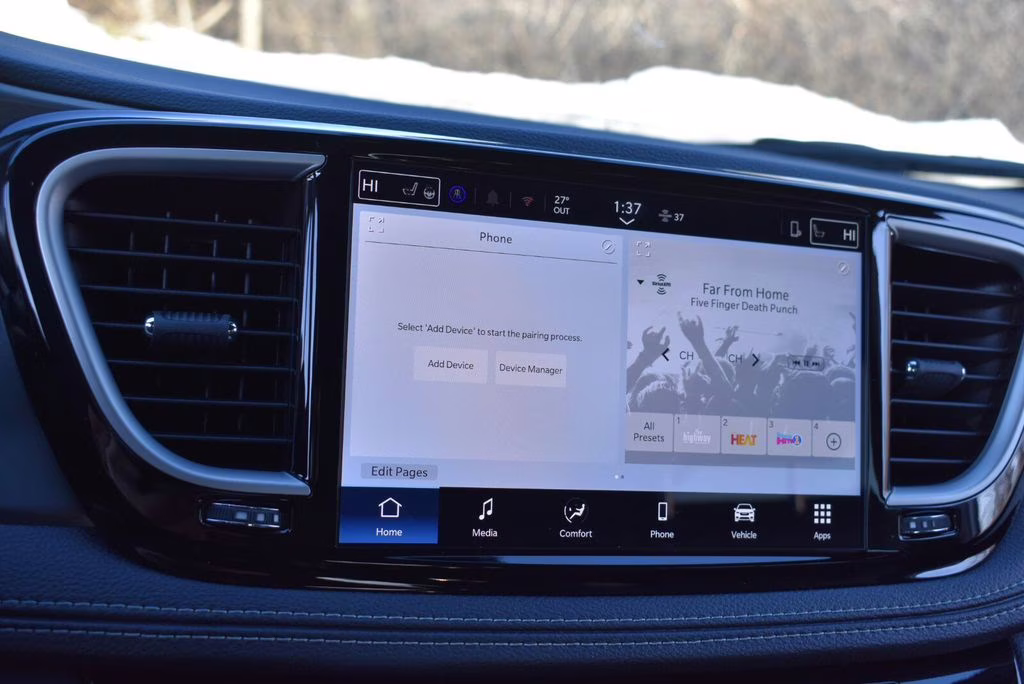 2026 Bright White Clearcoat Chrysler Pacifica Select AWD Van