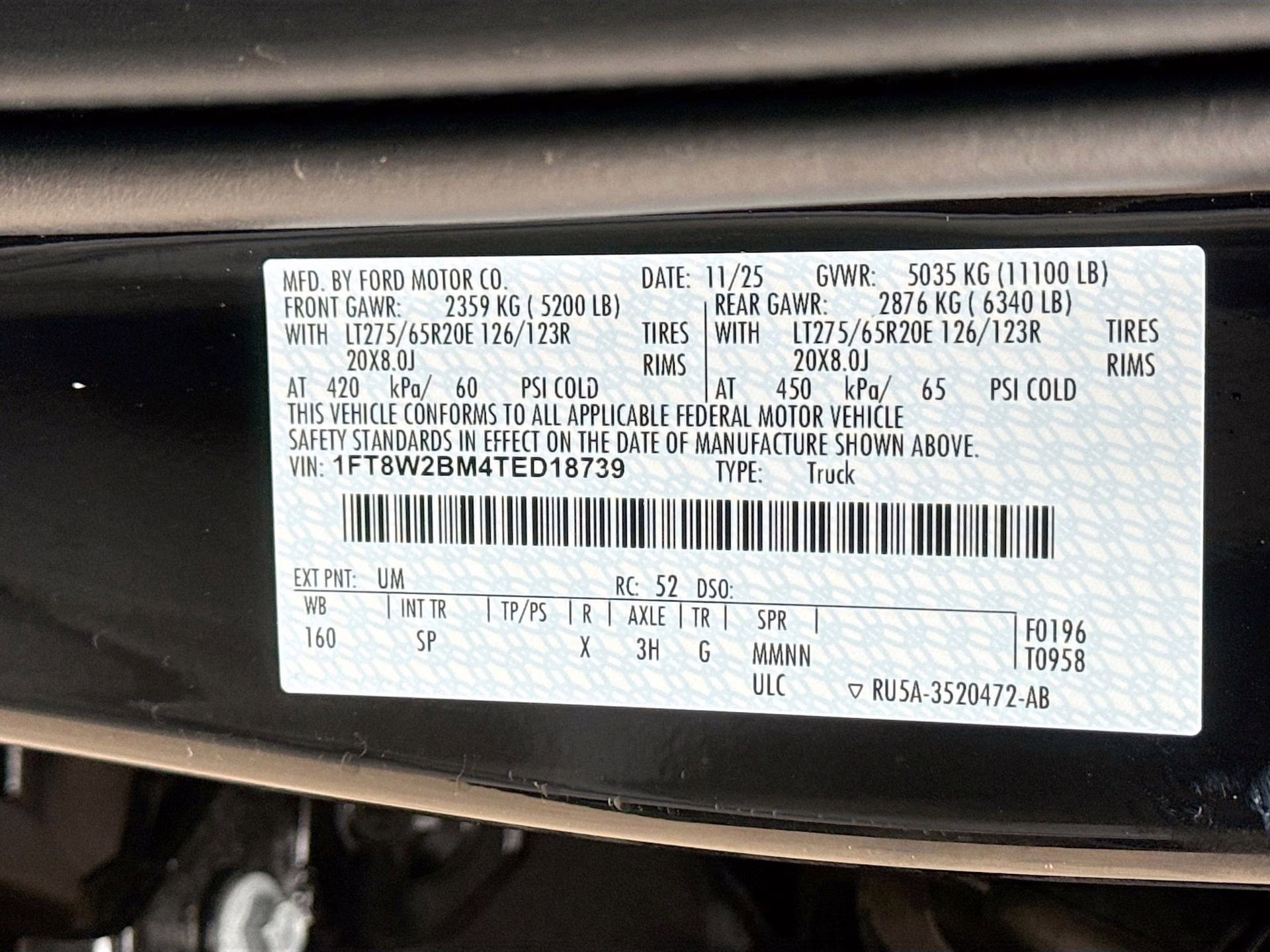 2026 Agate Black Metallic Ford Super Duty F-250 SRW King Ranch 4X4 Truck