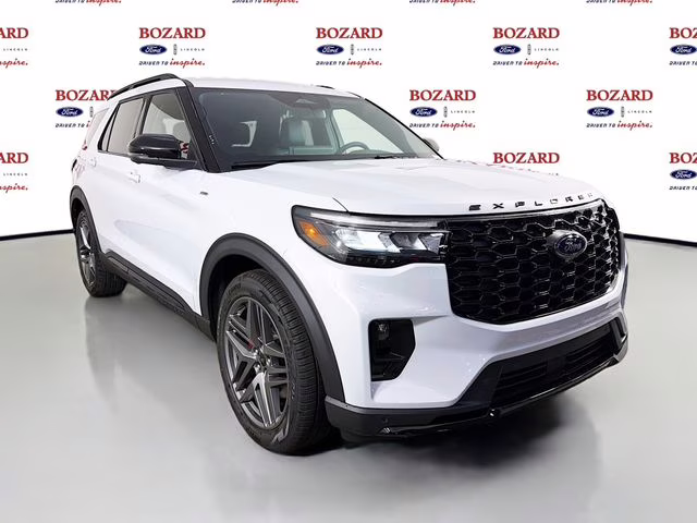 2026 Space White Metallic Ford Explorer ST-Line RWD SUV