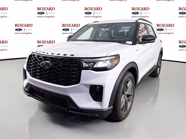 2026 Space White Metallic Ford Explorer ST-Line RWD SUV