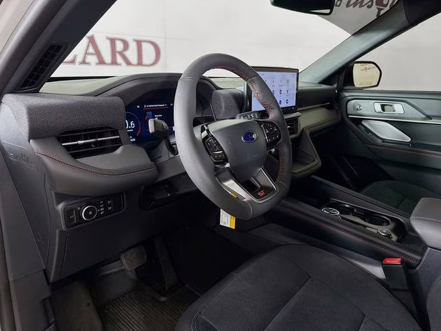 2026 Star White Metallic Tri-Coat Ford Explorer ST Bozard Built RWD SUV