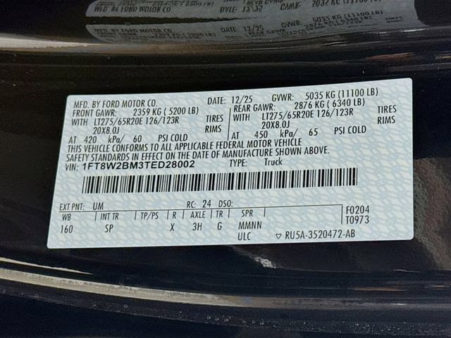 2026 Agate Black Metallic Ford Super Duty F-250 SRW King Ranch 4X4 Truck