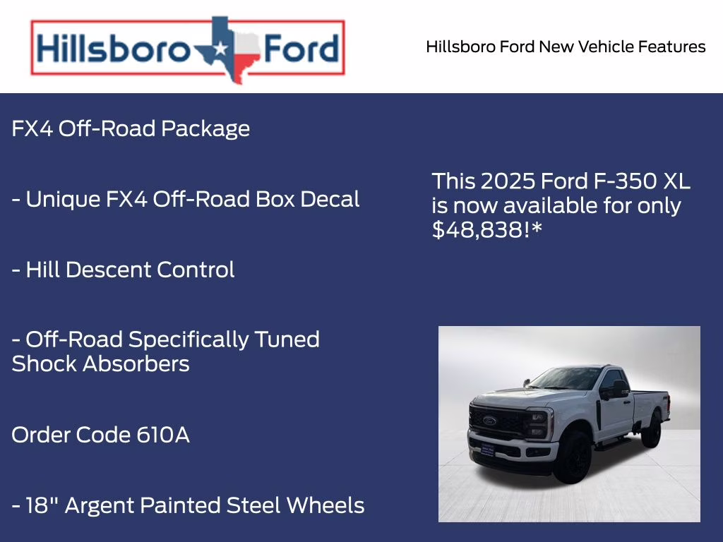 2025 Oxford White Ford Super Duty F-350 SRW XL 4X4 Truck
