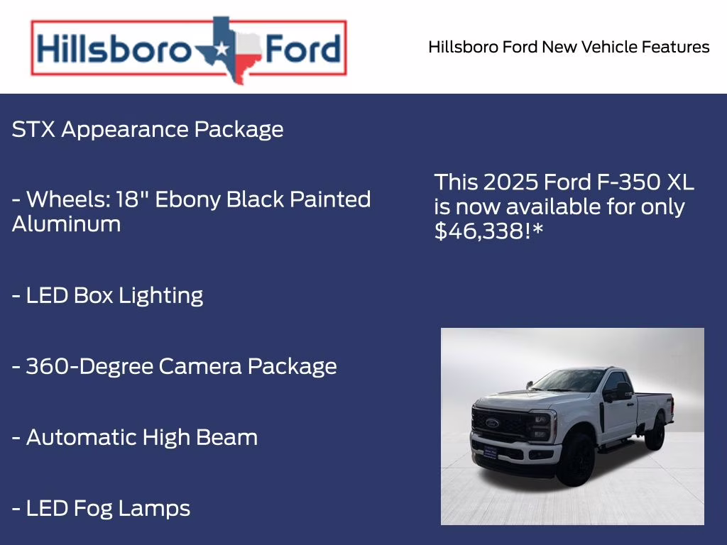2025 Oxford White Ford Super Duty F-350 SRW XL 4X4 Truck