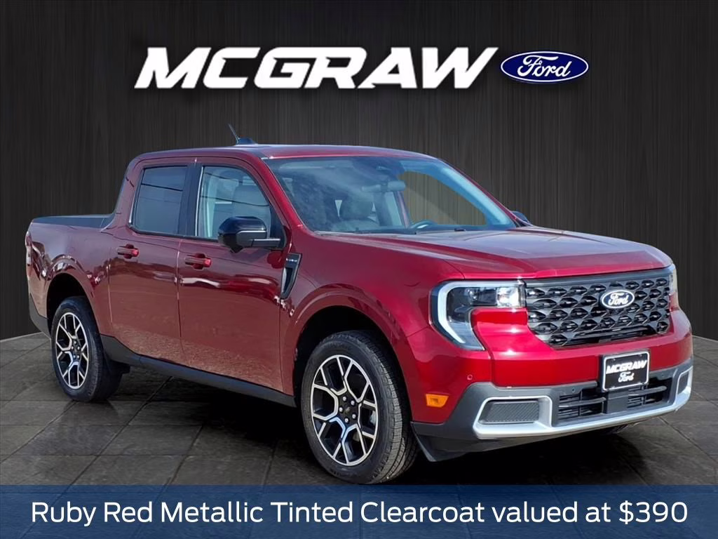 2025 Ruby Red Metallic Ford Maverick Lariat AWD Truck