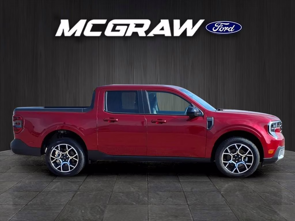 2025 Ruby Red Metallic Ford Maverick Lariat AWD Truck