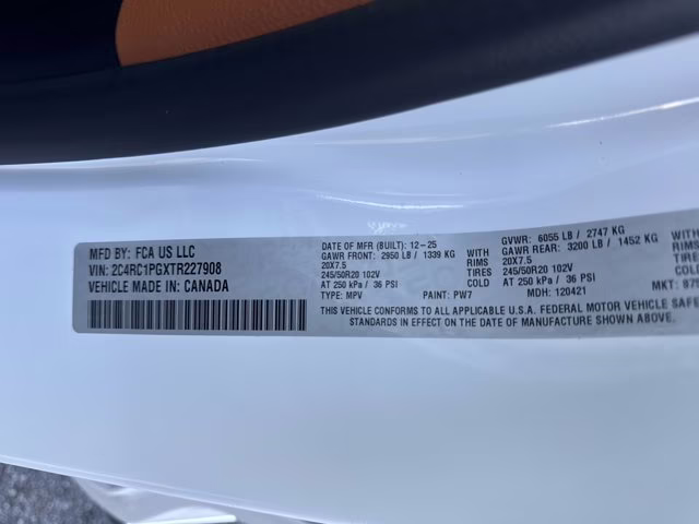 2026 Bright White Clearcoat Chrysler Pacifica Pinnacle FWD Van